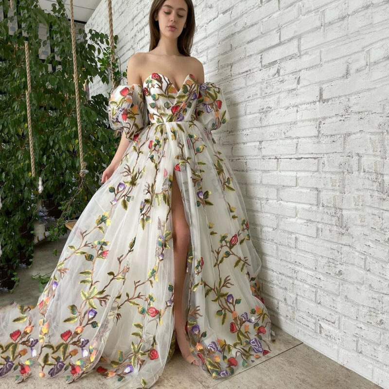 🌷Botanical Dream Embroidered Gown - Image 2